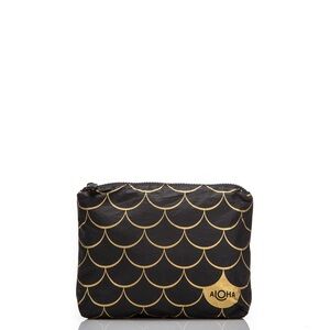 NWT ALOHA Collection Small pouch Mermaid Black and Gold
